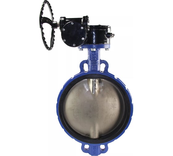 Дисковый поворотный затвор DN.ru WCB-316l-EPDM Ду500 Ру16, уплотнение EPDM, с редуктором D050-02058