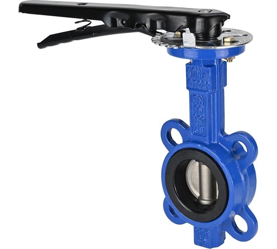 Дисковый поворотный затвор DN.ru GGG50-316L-EPDM Ду100 Ру16 с рукояткой D050-07104