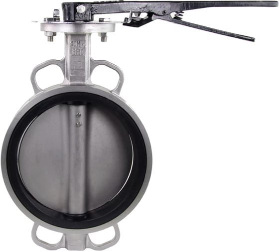 Дисковый поворотный затвор DN.ru 316l-316l-viton ду200 ру16, уплотнение viton, с ручкой D050-06563