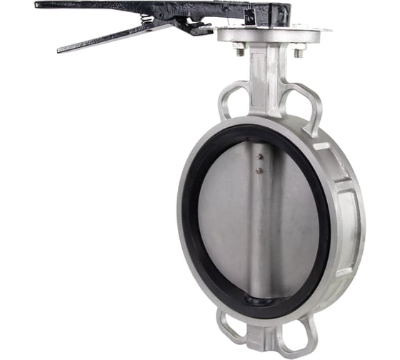 Затвор дисковый поворотный DN.ru 316L-316L-VITON Ду200 Ру16 с рукояткой D050-06563