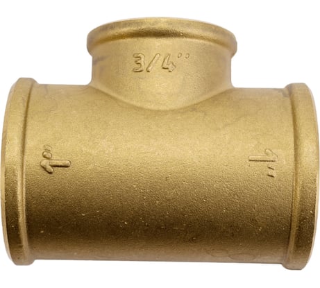 Ходной LD PRIDE DN25х20х25 (1"ВР х 3/4"ВР х 1"ВР) латунь с биркой LD.65.533.25x20x25