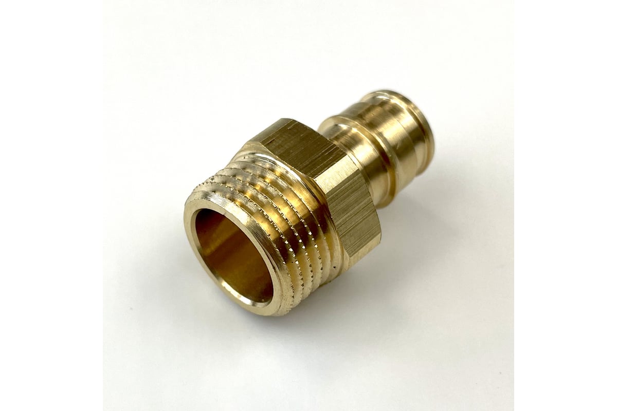 Муфта PE-X HG латунь Дн 20x1/2\" НР (QE) 1892853 - выгодная цена, отзывы ...