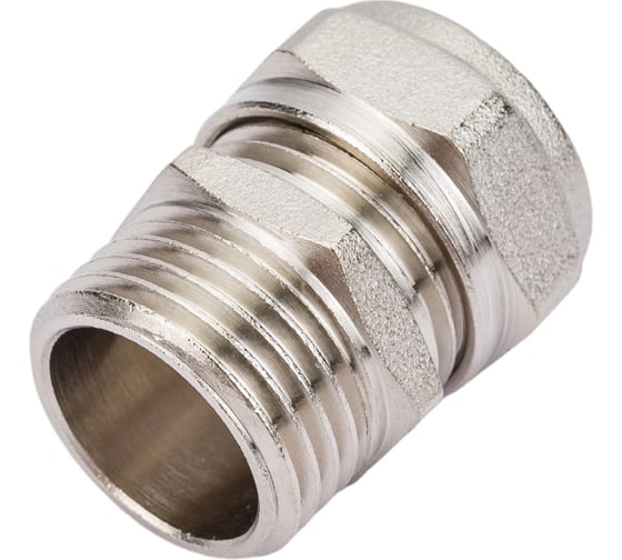 Обжимной соединитель STI латунный, Ду16x1/2" Ру25, наружная резьба D190-00003