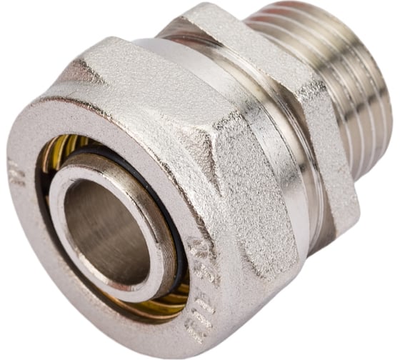Обжимной соединитель STI латунный, Ду20x1/2" Ру25, наружная резьба D190-00009