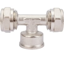 Обжимной тройник STI латунный, Ду16x1/2"х16 Ру25, внутренняя резьба D190-00026