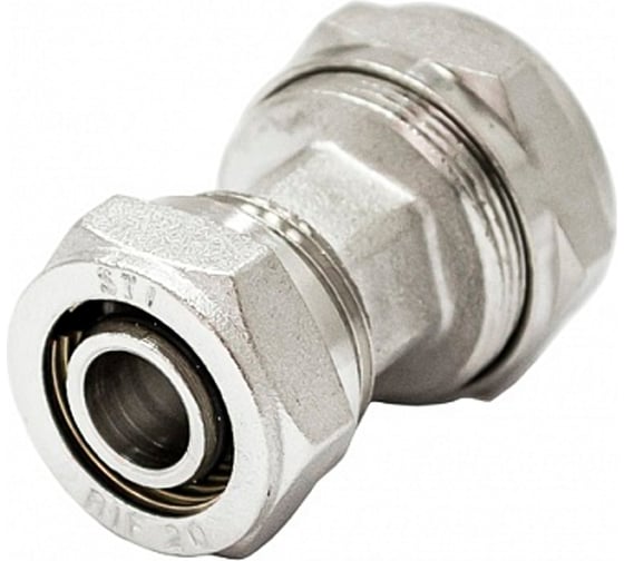 Обжимной соединитель STI латунный, Ду26x16 Ру25, накидная гайка D190-00013 1