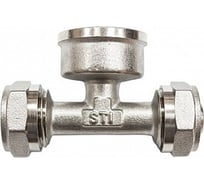 Обжимной тройник STI латунный, Ду26x1"х26 Ру25, внутренняя резьба D190-00043