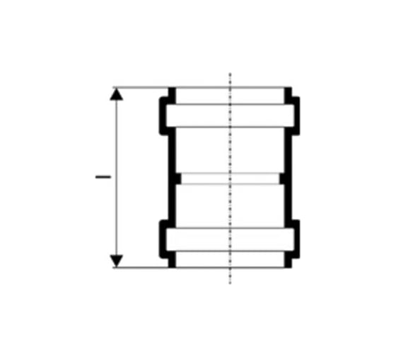 Муфта двухраструбная HTMM 40 Ostendorf 111510
