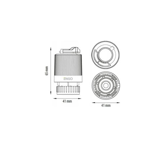 Термоэлектрический привод Salus Controls ENGO 230В, нормально закрытый, М30x1,5 E30NC230