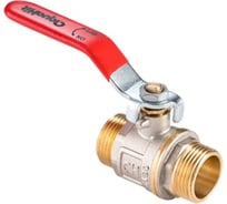 Шаровой полнопроходной кран AquaHit 1/2" нар-нар, ручка (15 шт. в уп.) BV.316.04-15