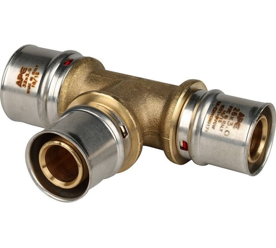 Переходной тройник STOUT Sfp-0005-322626 32x26x26 для металлопластиковых труб, прессовой RG008S9C1EMKF5 1