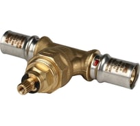 Вентиль с хромированной ручкой STOUT Sfp-0014-001616 16x16 для металлопластиковых труб, прессовой RG008S9C4SK22C