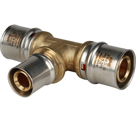Переходной тройник STOUT Sfp-0005-262026 26x20x26 для металлопластиковых труб прессовой RG008S9C18SG52