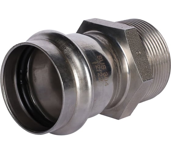 Переходник ROMMER Rss-0021-042112 впр-нр, 42x1 1/2, из нержавеющей стали, прессовой RG0091KSNP4DLI
