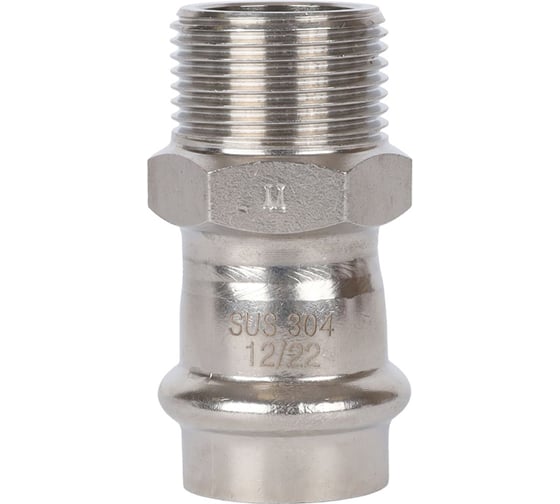 Переходник ROMMER Rss-0021-002234 впр-нр, 22x3/4, из нержавеющей стали, прессовой RG0091KSNP3H5C 1