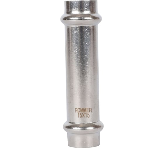 Равнопроходная муфта ROMMER Rss-0017-000015 впр, 15 из нержавеющей стали прессовой RG0091KSNOT2C0