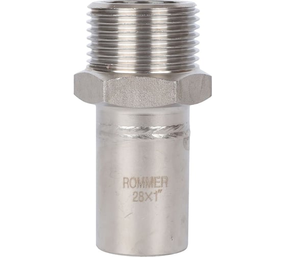 Переходная вставка ROMMER Rss-0024-000281 нпр-нр, 28x1, из нержавеющей стали прессовой RG0091KSNPABMS