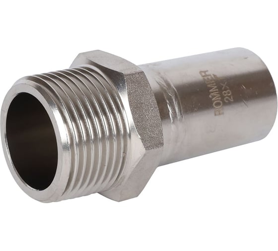 Переходная вставка ROMMER Rss-0024-000281 нпр-нр, 28x1, из нержавеющей стали прессовой RG0091KSNPABMS