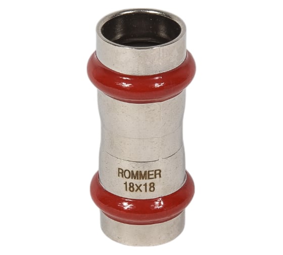 Равнопроходная муфта ROMMER Rss-0017-000018 впр, 18 из нержавеющей стали, прессовой RG0091KSNOT741
