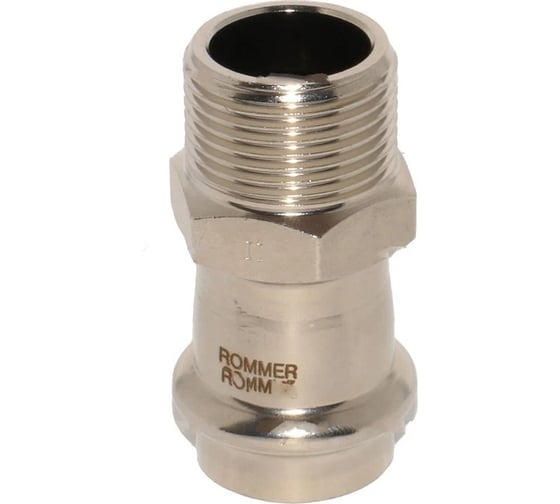 Переходник ROMMER Rss-0021-001834 впр-нр, 18x3/4, из нержавеющей стали, прессовой RG0091KSNP37LA 1