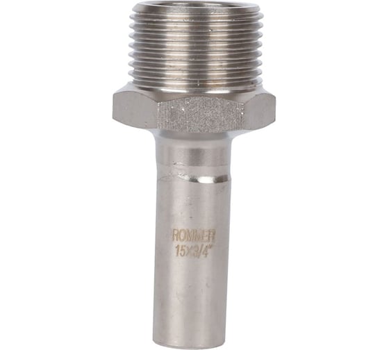 Переходная вставка ROMMER Rss-0024-001534 нпр-нр, 15x3/4, из нержавеющей стали, прессовой RG0091KSNP8D6E