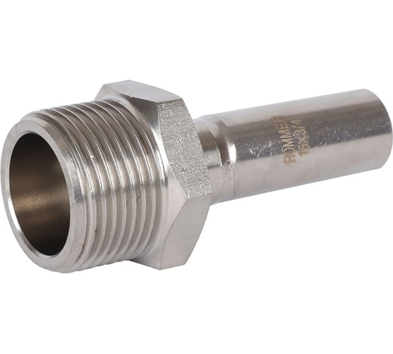 Переходная вставка ROMMER Rss-0024-001534 нпр-нр, 15x3/4, из нержавеющей стали, прессовой RG0091KSNP8D6E
