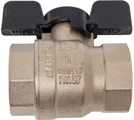 Шаровой кран STOUT Svb-0012-000025 стандартнопроходной, вр/вр, ручка бабочка 1" RG008S1SOF0A0P
