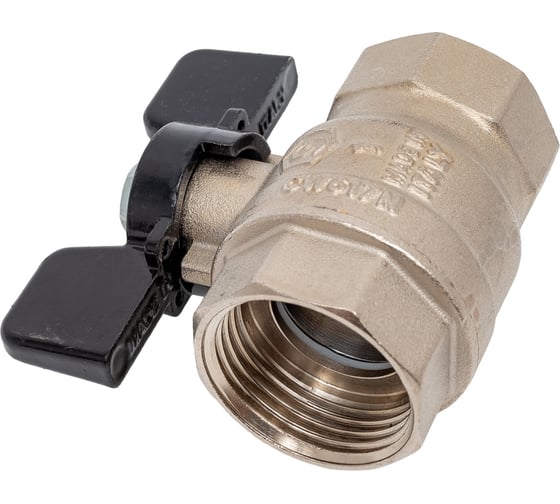 Шаровой кран STOUT Svb-0012-000025 стандартнопроходной, вр/вр, ручка бабочка 1" RG008S1SOF0A0P