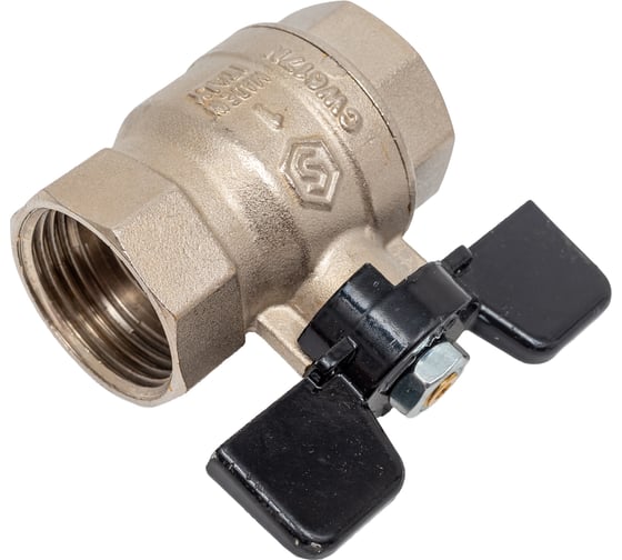 Шаровой кран STOUT Svb-0012-000025 стандартнопроходной, вр/вр, ручка бабочка 1" RG008S1SOF0A0P