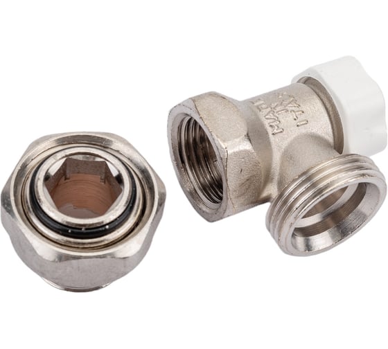 Запорно-балансировочный угловой клапан STOUT Svl-1156-100015 1/2" (с дополнительным уплотнением) RG008VL0HPSIBT