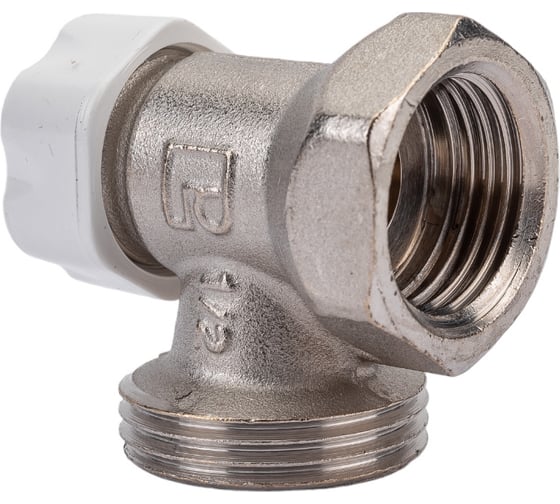 Запорно-балансировочный угловой клапан STOUT Svl-1156-100015 1/2" (с дополнительным уплотнением) RG008VL0HPSIBT