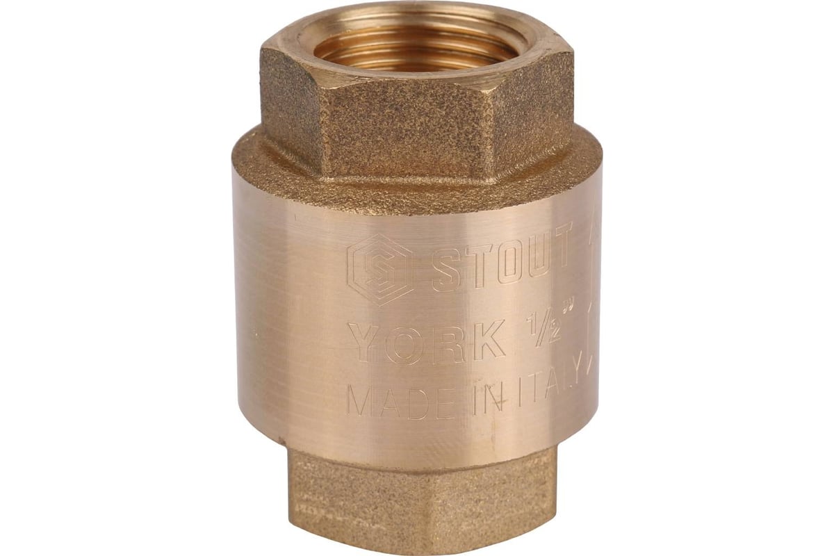 Обратный пружинный клапан STOUT Svc-0012-000015 1/2\" муфтовый, с ...