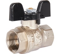 Шаровой кран STOUT Svb-0012-000015 стандартнопроходной, вр/вр, ручка бабочка 1/2" RG008S1SOB3VNK