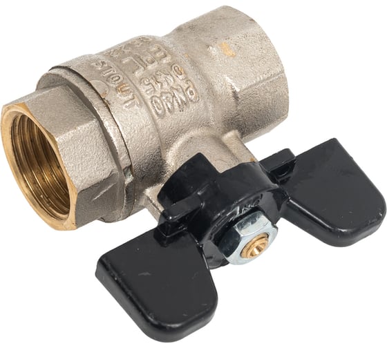 Шаровой кран STOUT Svb-0012-000015 стандартнопроходной, вр/вр, ручка бабочка 1/2" RG008S1SOB3VNK