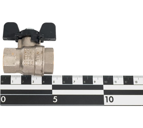 Шаровой кран STOUT Svb-0012-000015 стандартнопроходной, вр/вр, ручка бабочка 1/2" RG008S1SOB3VNK