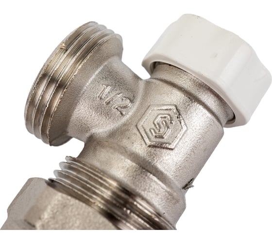 Угловой запорно-балансировочный клапан STOUT Svl-1166-000015 1/2" х 3/4"ек RG008UEA9CDS0J