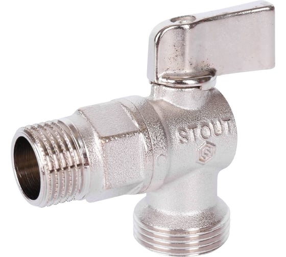 Угловой шаровой кран для бытовой техники STOUT Svb-0059-001234 1/2" х 3/4" RG008UJRC5H4FV