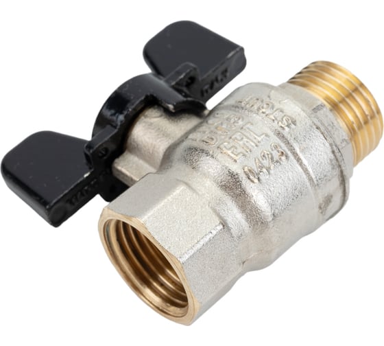 Шаровой кран STOUT Svb-0014-000015 стандартнопроходной, вр/нр, ручка бабочка 1/2" RG008S1SOGBMP1