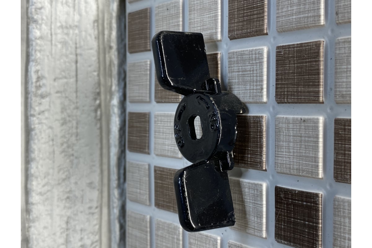 Ручка-бабочка для шарового крана STOUT Svb-but-1114 1"- 1 1/4" (чёрная ...