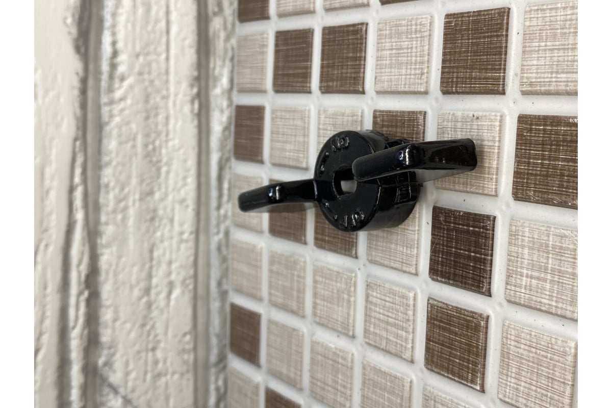 Ручка-бабочка для шарового крана STOUT Svb-but-1114 1"- 1 1/4" (чёрная ...