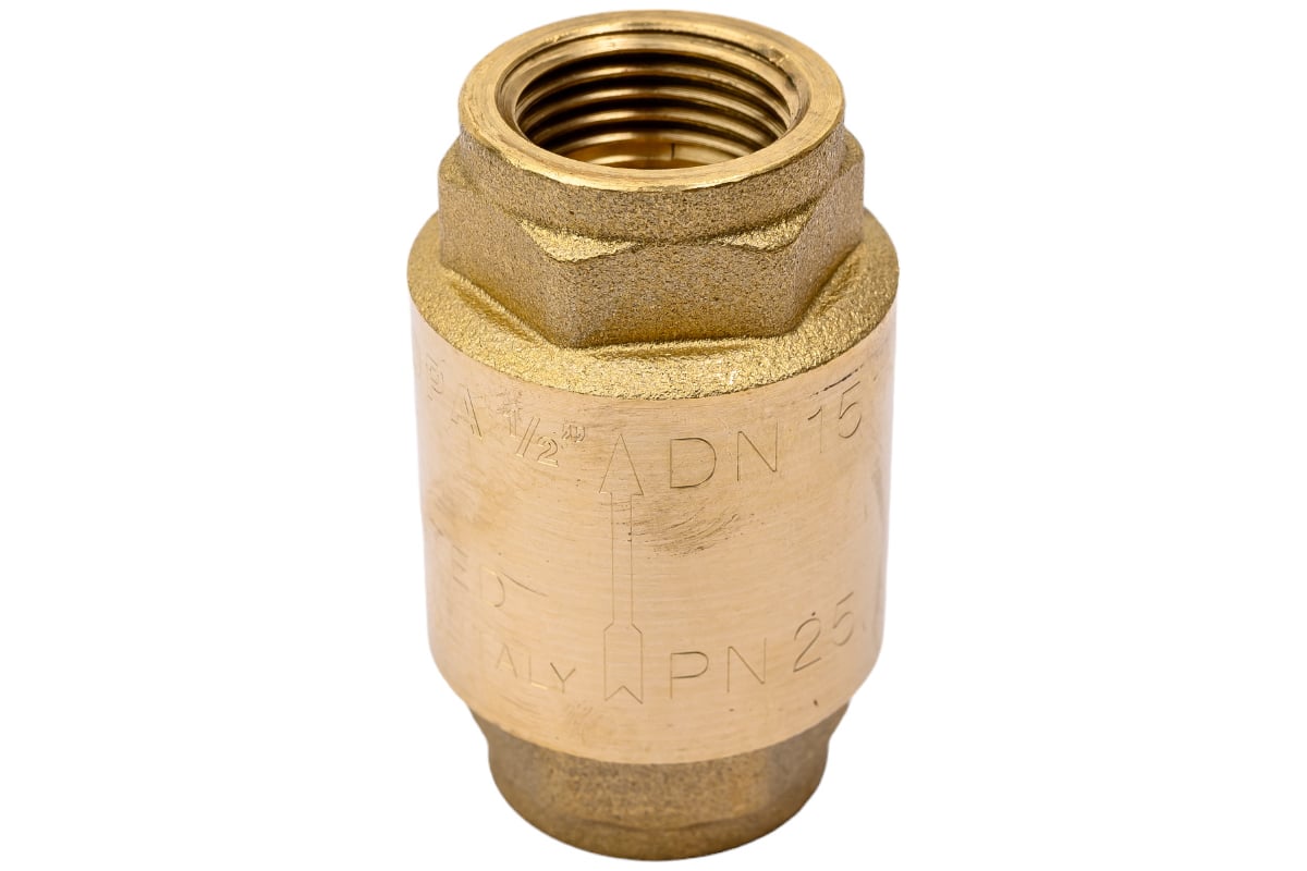 Обратный пружинный клапан муфтовый STOUT Svc-0011-000015 1/2" с ...