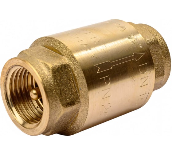 Обратный пружинный клапан муфтовый STOUT Svc-0011-000015 1/2" с металлическим седлом RG008T8CL6A48R