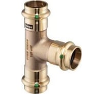 Тройник Viega Sanpress, бронза, 22x22x22 мм 109257