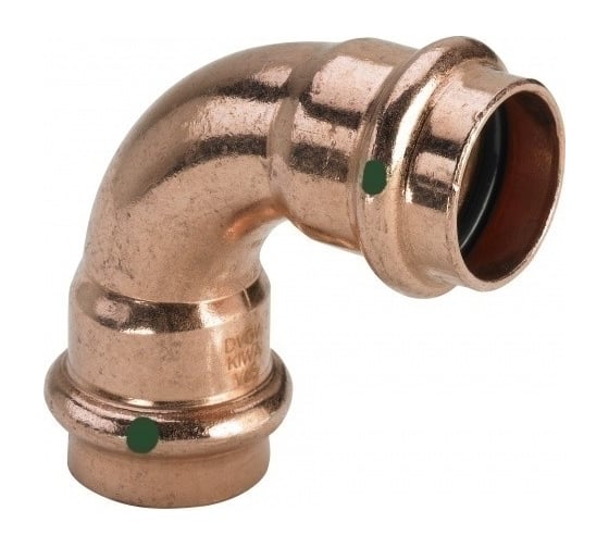 Угол Viega HB 90 Profipress, c SC-Contur, 54 мм, медь 291716 1