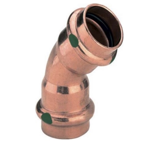 Угол Viega BB 45 Profipress, c SC-Contur, 54 мм, медь 292393 1