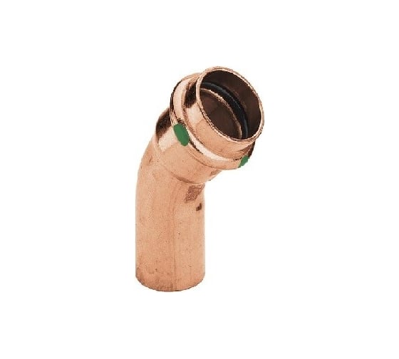 Угол Viega HB 45 Profipress, c SC-Contur, 54 мм, медь 292553 1