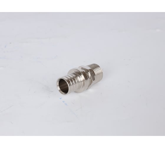 Переходник для труб из сшитого полиэтилена STOUT Sfa-0001-200212 с наружной резьбой 20x2.0x1/2" никелированный, аксиальный RG0091E43JJ8EG
