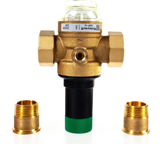 Клапан понижения давления Honeywell на холодную воду, диапазон регулировки 1.5-6 атм D06F-1"A D06F-1A 1