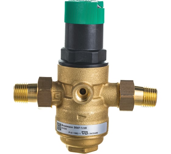 Клапан понижения давления Honeywell на горячую воду, диапазон регулировки 1.5-6 атм D06F-1/2"B D06F-1/2B