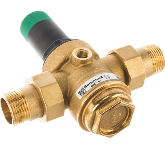 Клапан понижения давления Honeywell на горячую воду, диапазон регулировки 1.5-6 атм D06F-1"B D06F-1B